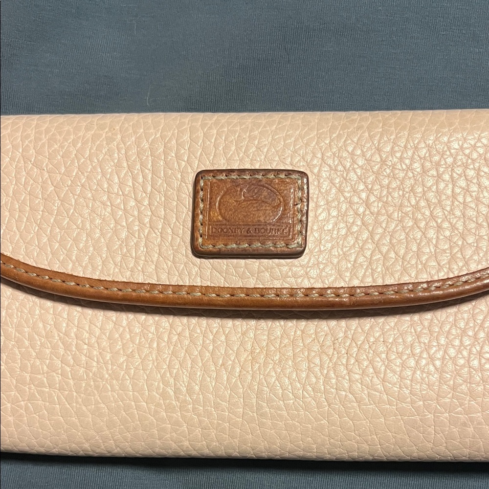 Dooney & Bourke Pink Leather Flap Wallet